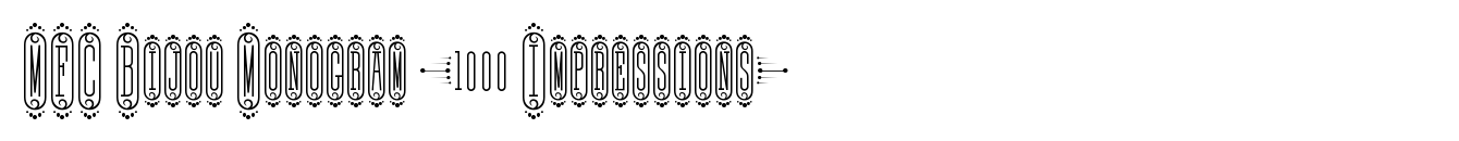 MFC Bijou Monogram (1000 Impressions)